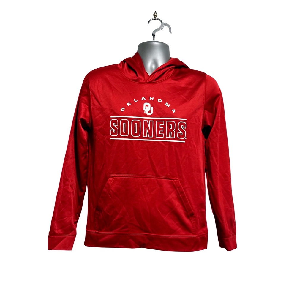 Gen2 Oklahoma Sooners Boys XL 18/20 Red Performance Pullover Hoodie Sweatshirt